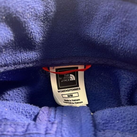 North Face Blue/Purple Fleece Full Zip Women Medium‎ - Picture 3 of 4